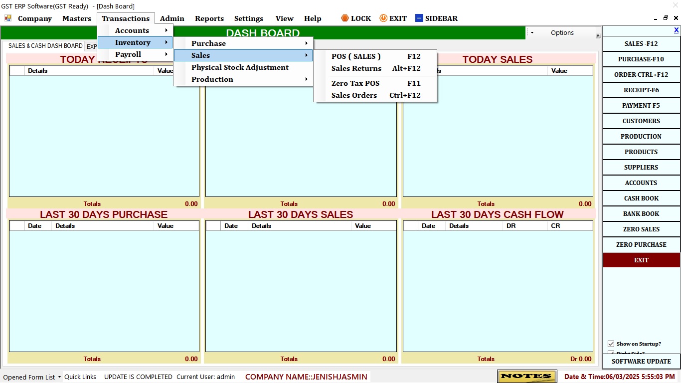 Manufacturing GST ERP